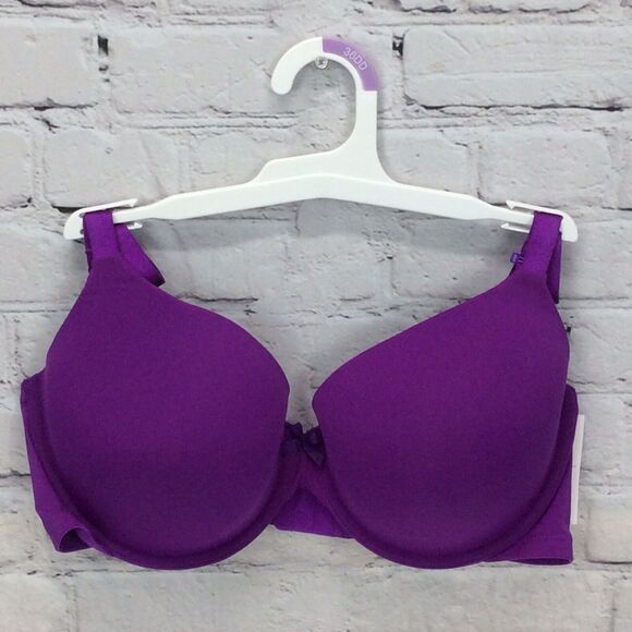 Auden The Everyday Bra Women Size 36DD Purple Lightly Lined Underwire Adjustable - Picture 2 of 9